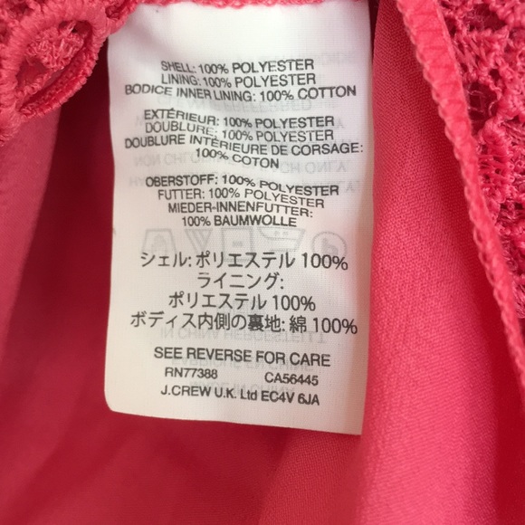 J.Crew Strapless Pink Dress In Mixed Lace - Picture 10 of 13